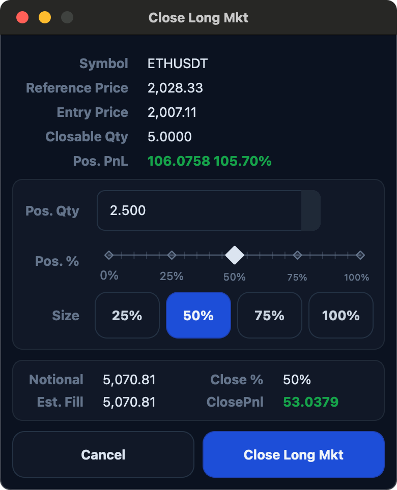 Close long market