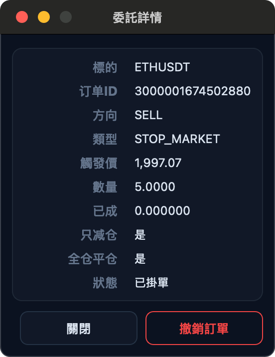 委託詳情
