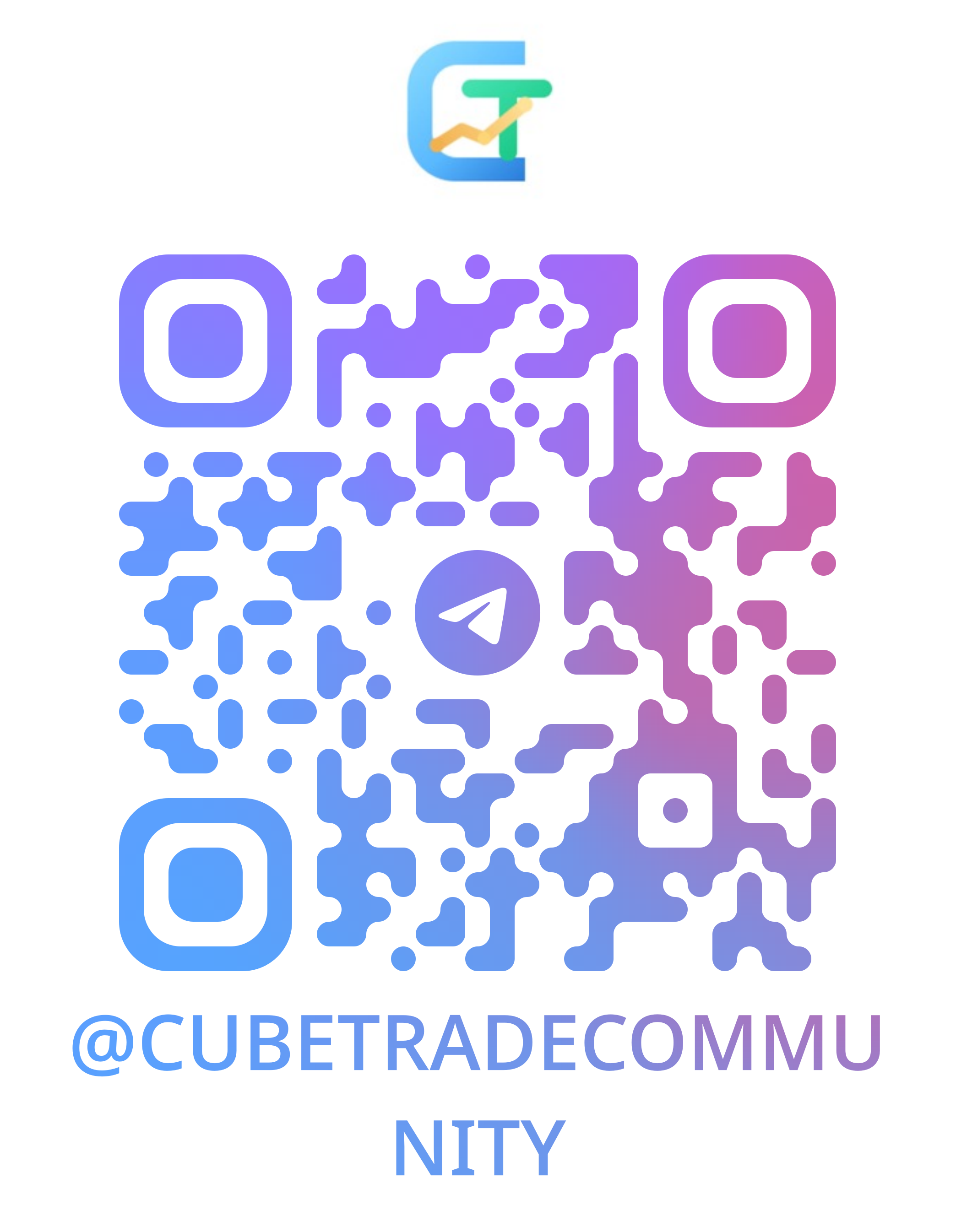 CubeTrade Telegram 社群二维码